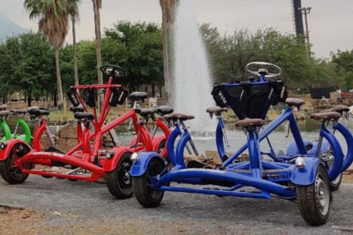 Bicis familiares en Parque Fundidora